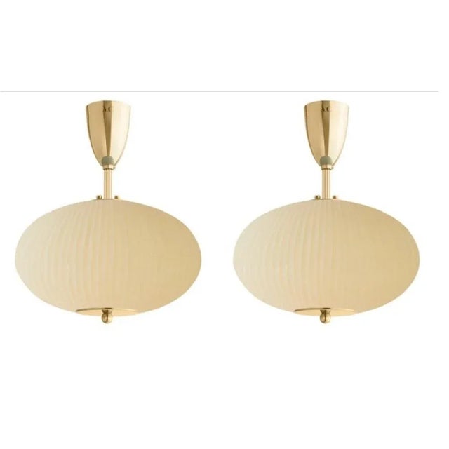 Ceiling lamp china 07 by magic circus editions dimensions: h 40 x w 32 x d 32 cm materials: brass, mouth blown glass...
