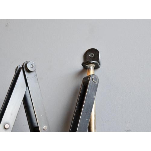 Wall Mounted Scissor Lamp by Midgard 1930s, 1890s For Sale - Image 4 of 14