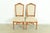 A gorgeous pair of French Regency Louis XVI style side chairs or dining chairs In the manner of Baker Furniture USA, Circa...