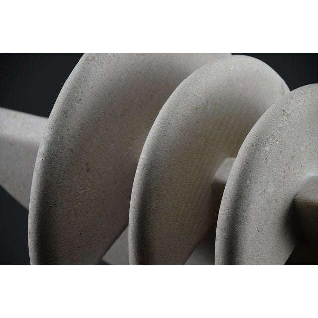 Artist: alberto cabiddu title: xyz4 year: 1999 medium: pietra di vicenza (vicenza stone) dimensions: 50 w x 31 h x 26 d cm...