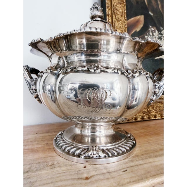 Tiffany and Co. Antique Silver Plated Tiffany & Co Sugar Bowl For Sale - Image 4 of 8