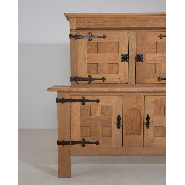 19th Century France Brutalist Black Wood Credenzas & Sideboards For Sale - Image 9 of 11