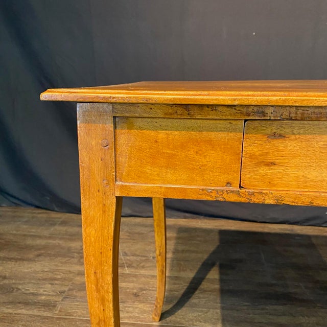French French 19th Century Louis XV Fruitwood Writing Table or Side Table For Sale - Image 3 of 10