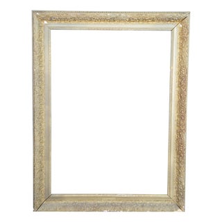 Antique Victorian Moreno Gold Gilt Carved Foliate Picture Oil Painting Frame For Sale