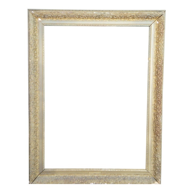 Antique Victorian Moreno Gold Gilt Carved Foliate Picture Oil Painting Frame For Sale