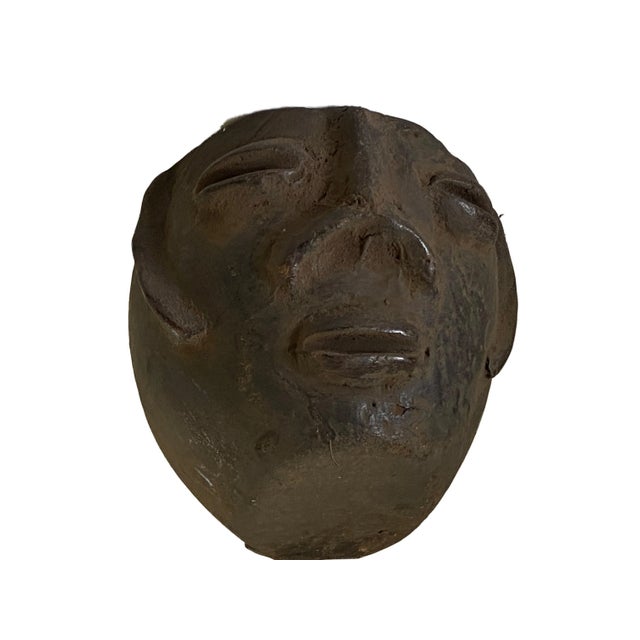 Figurative African Kuba Wooden Cup Figural Head For Sale - Image 3 of 8