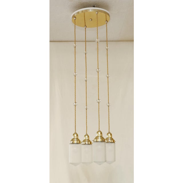 19th Century Art Nouveau Cascace Pendant Light, 1890s For Sale - Image 5 of 10