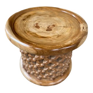 African Handmade Coffee Brown Table Decor For Sale