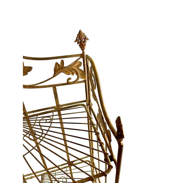 1920s Victorian Plant Shelf in Wrought Iron, 1920s For Sale - Image 5 of 7