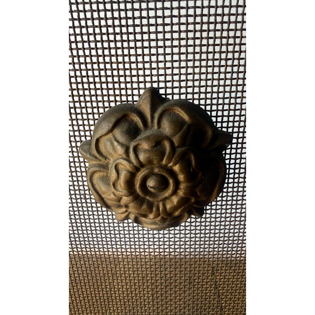 Vintage Spanish Revival Wrought Iron and Fireplace Screen For Sale In Phoenix - Image 6 of 9