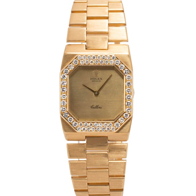 Brand: Rolex Gender: Ladies Metal Type: 18K Yellow Gold Diameter: 27.00 mm Weight: 123.24 grams ROLEX Ladies 18K Yellow...