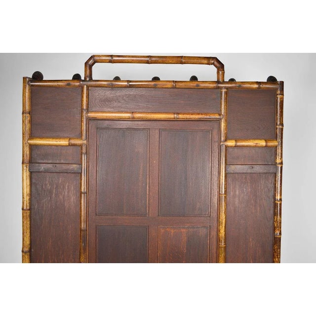 French Japanese Style Hall Coat Rack Attributed to Perret & Vibert, 1880s For Sale - Image 18 of 18