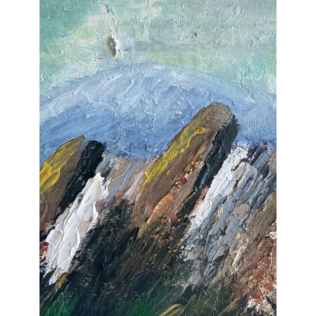 Boulder Flatirons Original Textured Landscape Painting by L. Romo, 2026 Original acrylic and oil painting on canvas board...