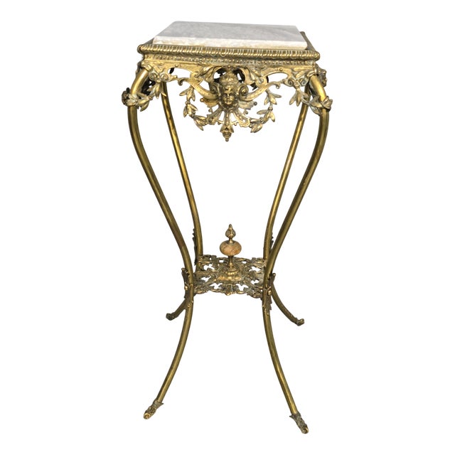 Brass Jardinere Stand, 1880s For Sale