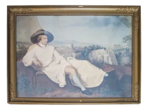 After Tischbein, Goethe in the Countryside, 1900s, Photograph