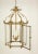 Regency Style Gold-Lacquered Brass Hall Lantern For Sale - Image 4 of 12