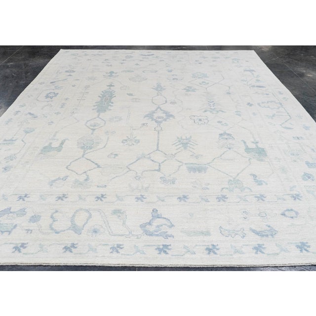 Turkish Oushak Rug 9'2" x 12'7" #20341 Explore a curated collection of hallway runners, wool rugs, and handmade...