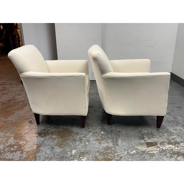 Rowe Furniture Times Square Accent Chairs, Pair For Sale In San Francisco - Image 6 of 12