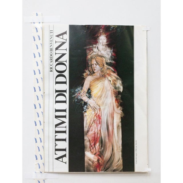 Riccardo Benvenuti, Young Face, Lithograph, 1984 For Sale - Image 3 of 8