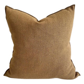 Fromentera French Linen Accent Pillow in Cappucino With Insert For Sale