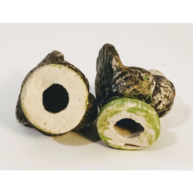 Bisque Porcelain Table Turkey Figurines Pair For Sale - Image 4 of 7