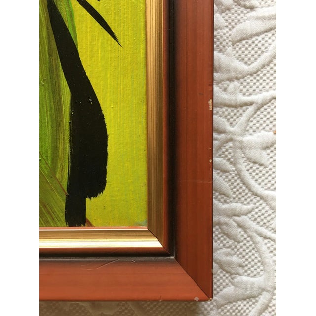 Peter Keil Peter Keil Abstract Portrait Painting, Framed For Sale - Image 4 of 7