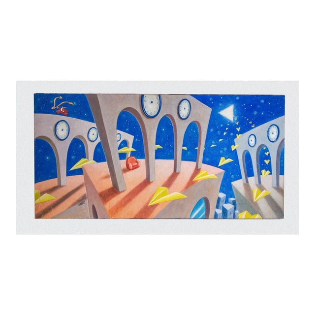 Orfeo - Believe Yourself Smart - Oil Painting On Canvas - 2002 For Sale