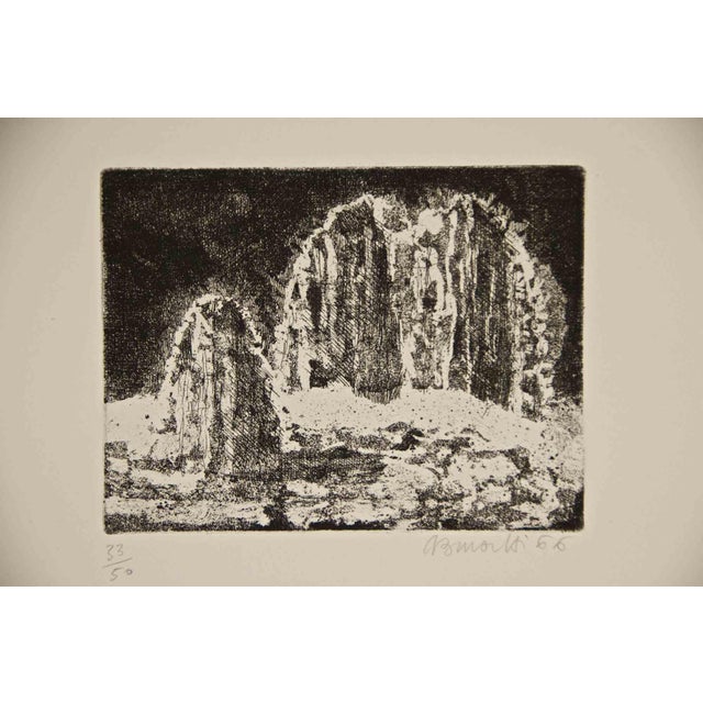 Armando Buratti, Dolomites, Etching, 1966 For Sale