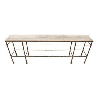 Hooker La Grange St James Metal and Stone Console For Sale