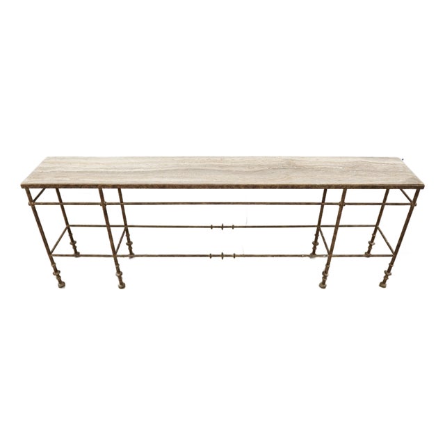 Hooker La Grange St James Metal and Stone Console For Sale