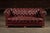 Vintage Tufted Chesterfield Sofa in Burgundy For Sale - Image 4 of 12