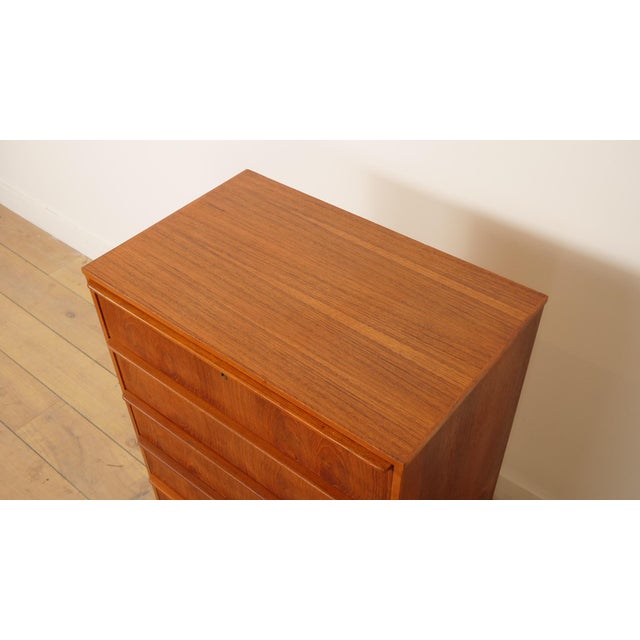 Vintage Danish Chest of Drawers in Teak For Sale - Image 5 of 10