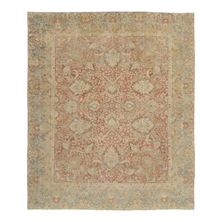 Oversized Antique Persian Tabriz Rug With Floral Arabesque Design - Rug & Kilim For Sale