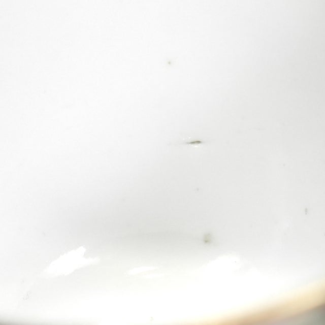 Antique Chinese Export Porcelain Rose Mandarin Tea Cup & Saucer For Sale - Image 10 of 18