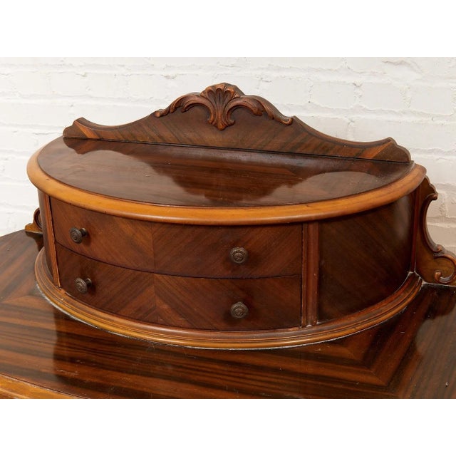 Shabby Chic Vintage Antique Georgian Highboy Dresser For Sale - Image 3 of 12