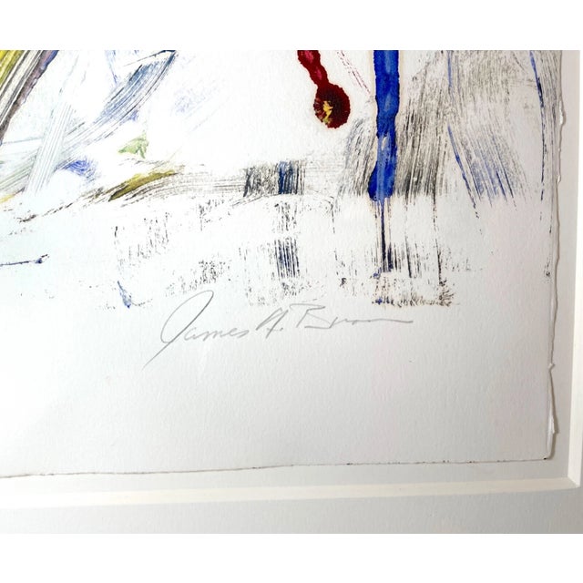 1970s Share Large Original James Brown Mixed Media Acrylic Oil Painting Abstract Portrait For Sale - Image 9 of 16