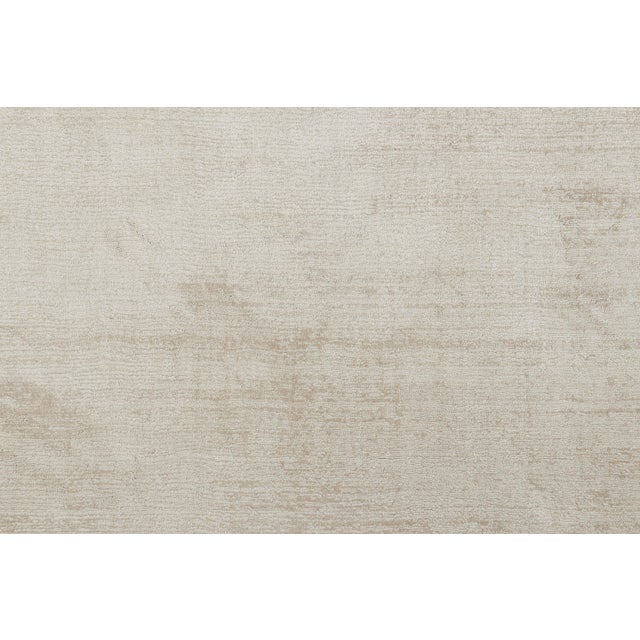 Contemporary Rug & Kilim’s Oversized Contemporary Textural Solid Rug in Ivory Tones For Sale - Image 3 of 7