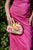 Berna Dome Clutch in Natural / Pink For Sale - Image 4 of 4