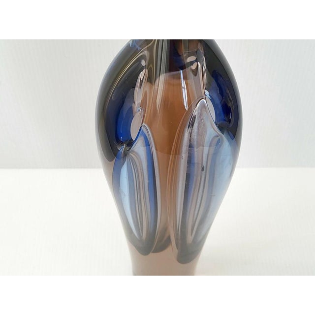 Vintage Italian Murano Glass Shell Vase, 1960s For Sale - Image 3 of 8