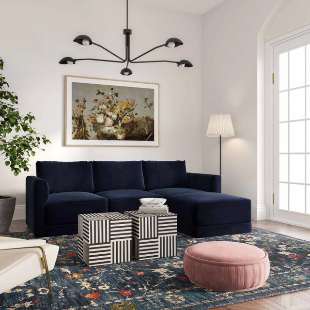 Discover the timeless elegance of the Willow Sectional, a modular masterpiece upholstered in luxurious velvet. This...