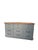 Charcoal Refinished Mid-Century Modern 4-Piece Bedroom Set in Soft Gray & Natural Wood – Dresser, Chest & Pair of Nightstands For Sale - Image 8 of 10