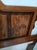 Brown Vintage Asian Inspired Queen Size Wooden Headboard Dark Wood Tone For Sale - Image 8 of 9