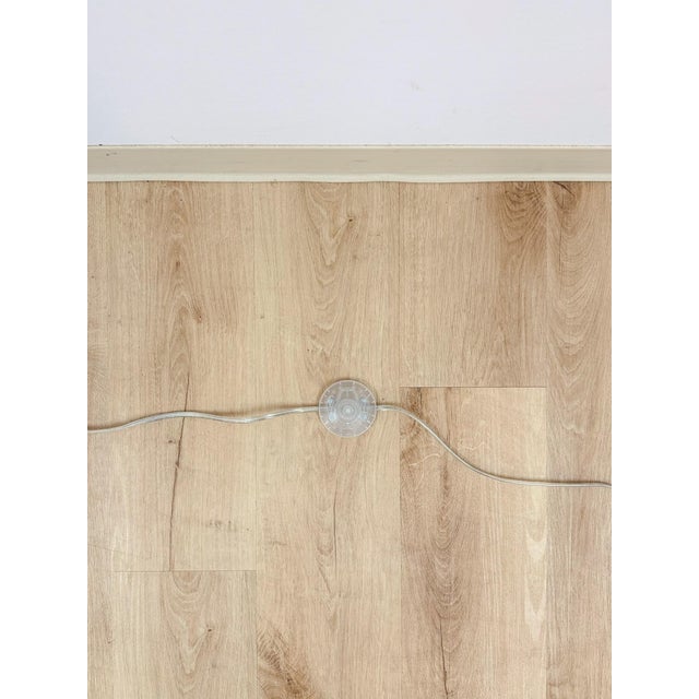 Chrome Chrome Lollipop Table Lamp Vintage MCM White Tinted Top Space Age Lighting For Sale - Image 8 of 8