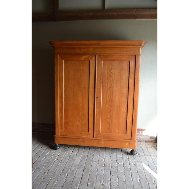 Antique Cherry Wood Cabinet For Sale - Image 10 of 10