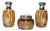 Bohemian Crystal Vanity Set, 1950s, Set of 3 For Sale