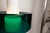 Vintage Two-Tone Pendant Light in White Opaline Glass and Green Transparent Glass, 1960s For Sale - Image 6 of 17