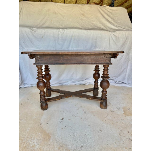 French 19th Century French Pine Kitchen Work Table For Sale - Image 3 of 12