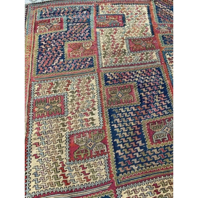 Caucasian Verneh Embroidered Kilim For Sale - Image 9 of 18