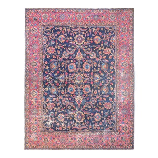 Early 20th Century Yazd Rug For Sale
