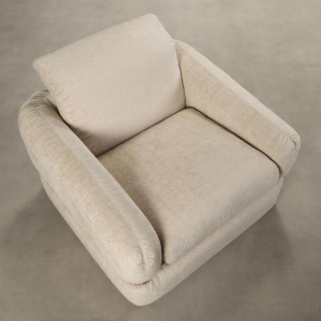 Wood Vintage Armchairs in White, 1970s, Set of 2 For Sale - Image 7 of 10